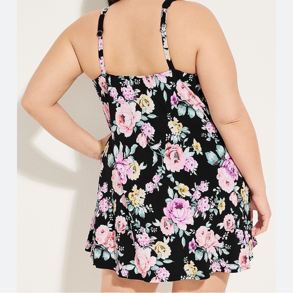 Maurices American Beach Floral Swim Dress AND Matching Cover Up 2X/OS - Picture 1 of 9